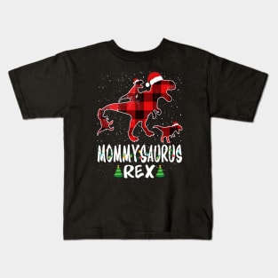 Mommy T Rex Matching Family Christmas Dinosaur Shirt Kids T-Shirt